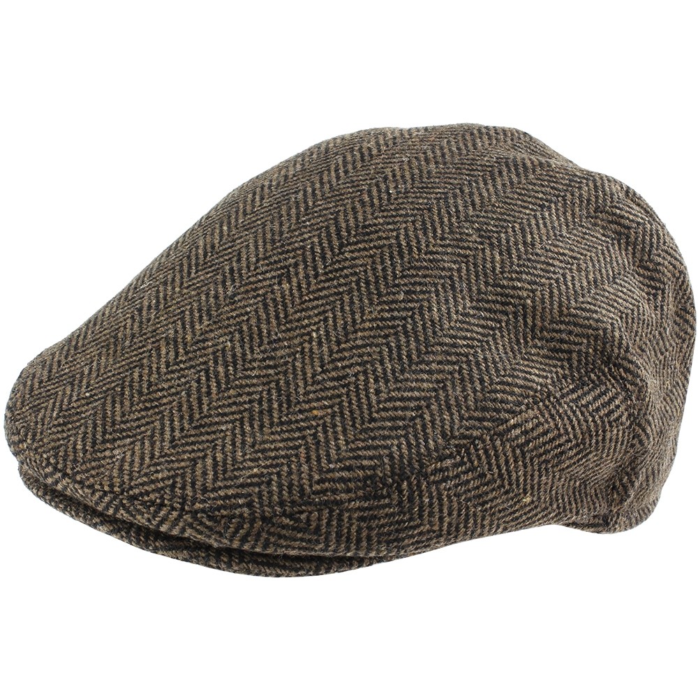 Brown Check Pony Style Cap - Larry Adams Meanswear