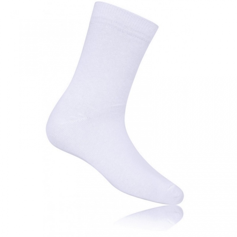 White cotton ankle socks Larry Adams Meanswear
