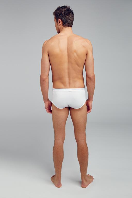 Jockey Classic Cotton Rib Y-Front Brief 3 Pack In White 