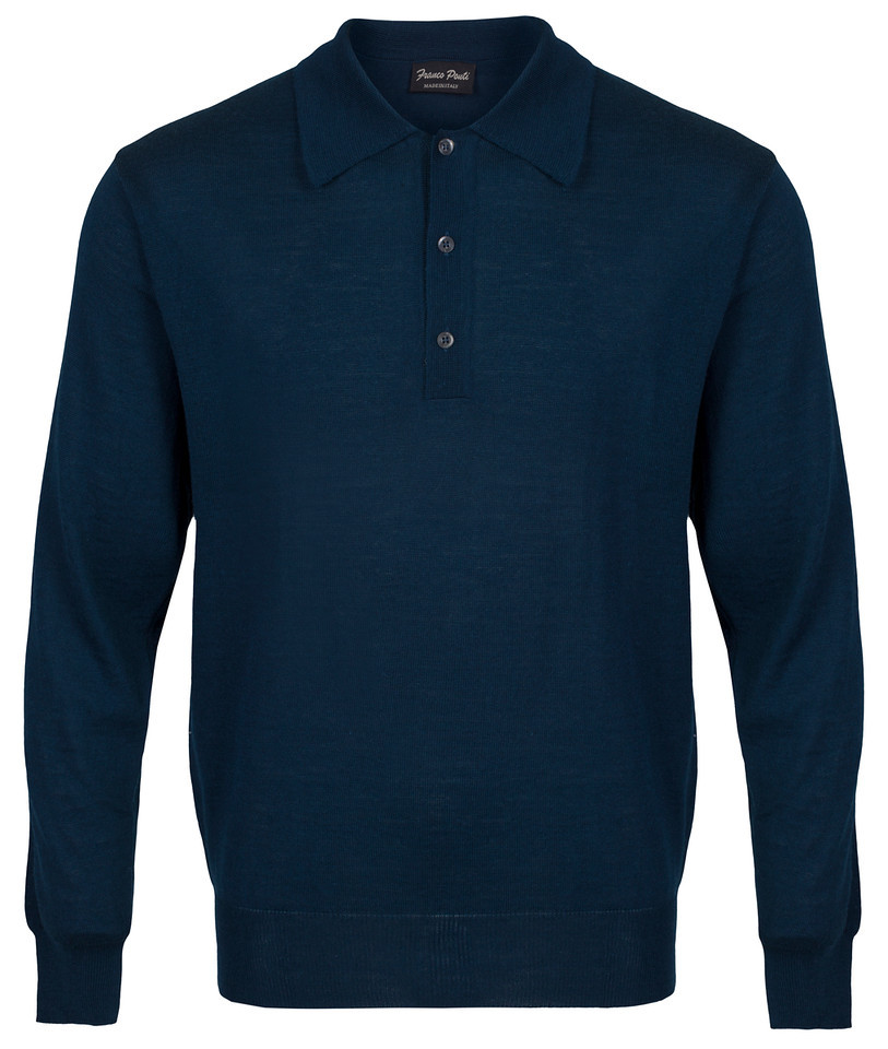 Franco Ponti Merino Wool Knitted Polo (Available in 11 Colours) - Larry ...
