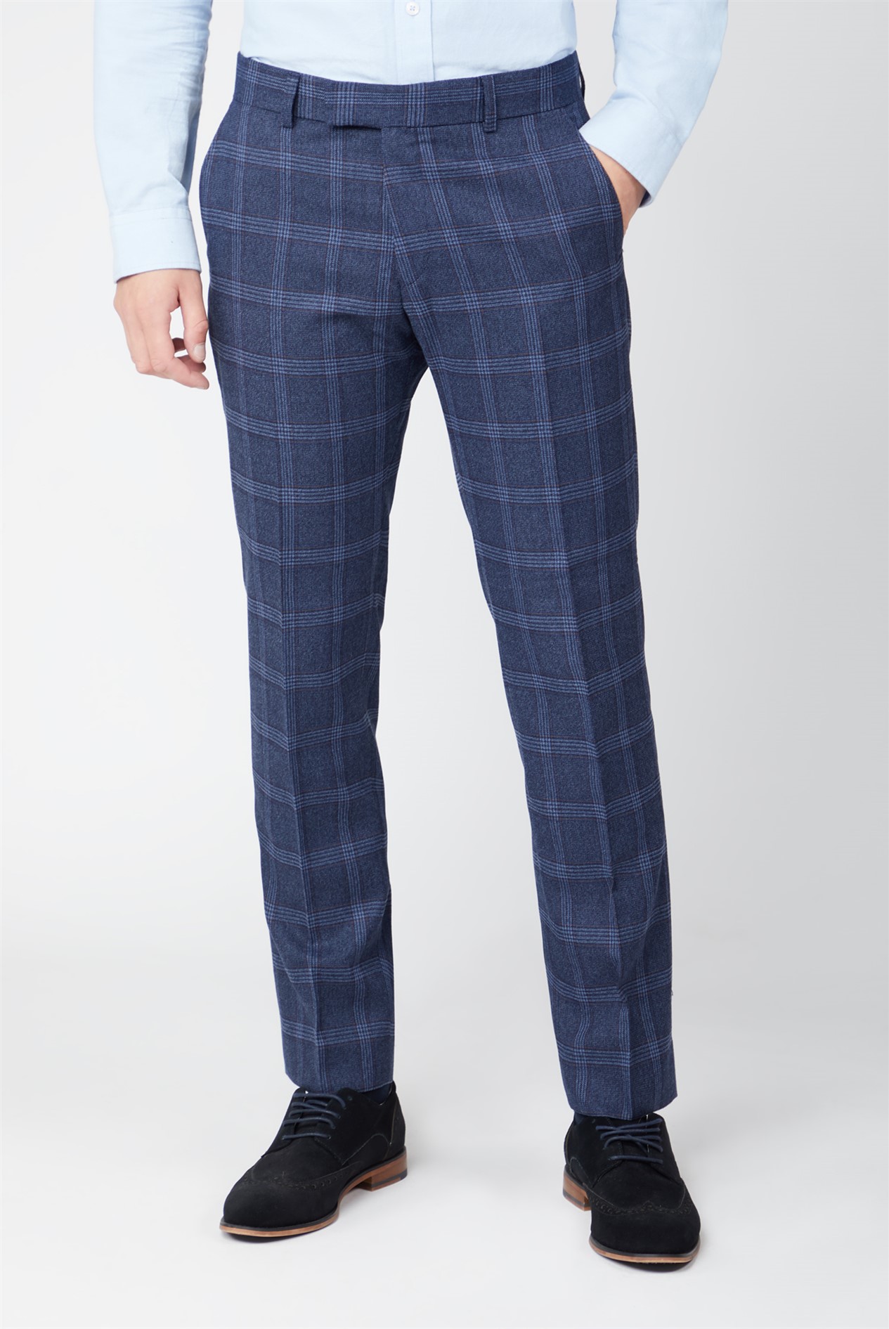 Antique Rogue Navy With Blue Over Check Suit