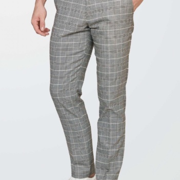 Marc Darcy Ross Grey Check Trousers