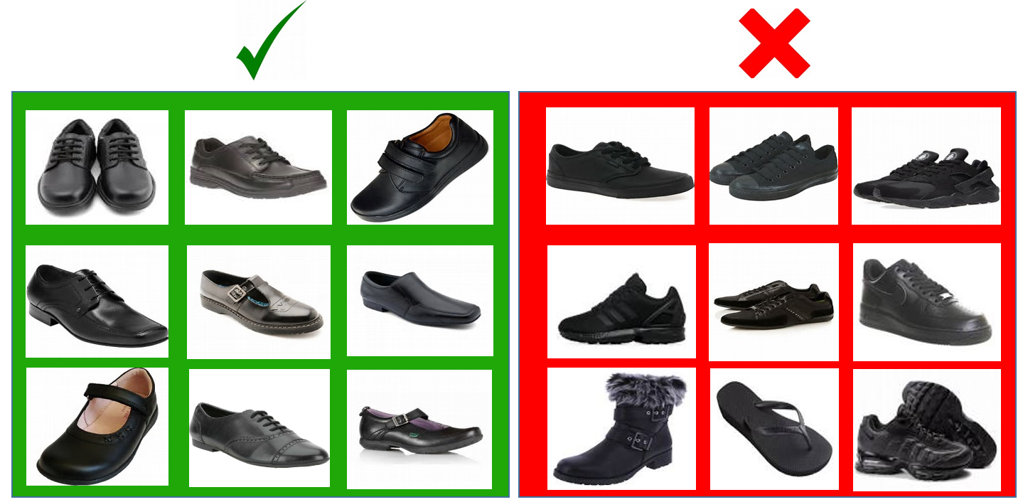 Hilbre High School shoe guide