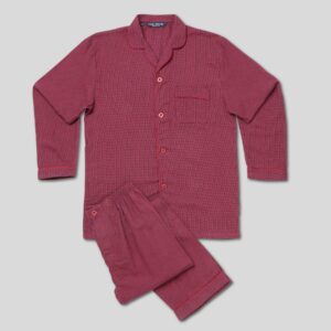 Standard Fit Red Check Brushed Cotton Pyjama Set